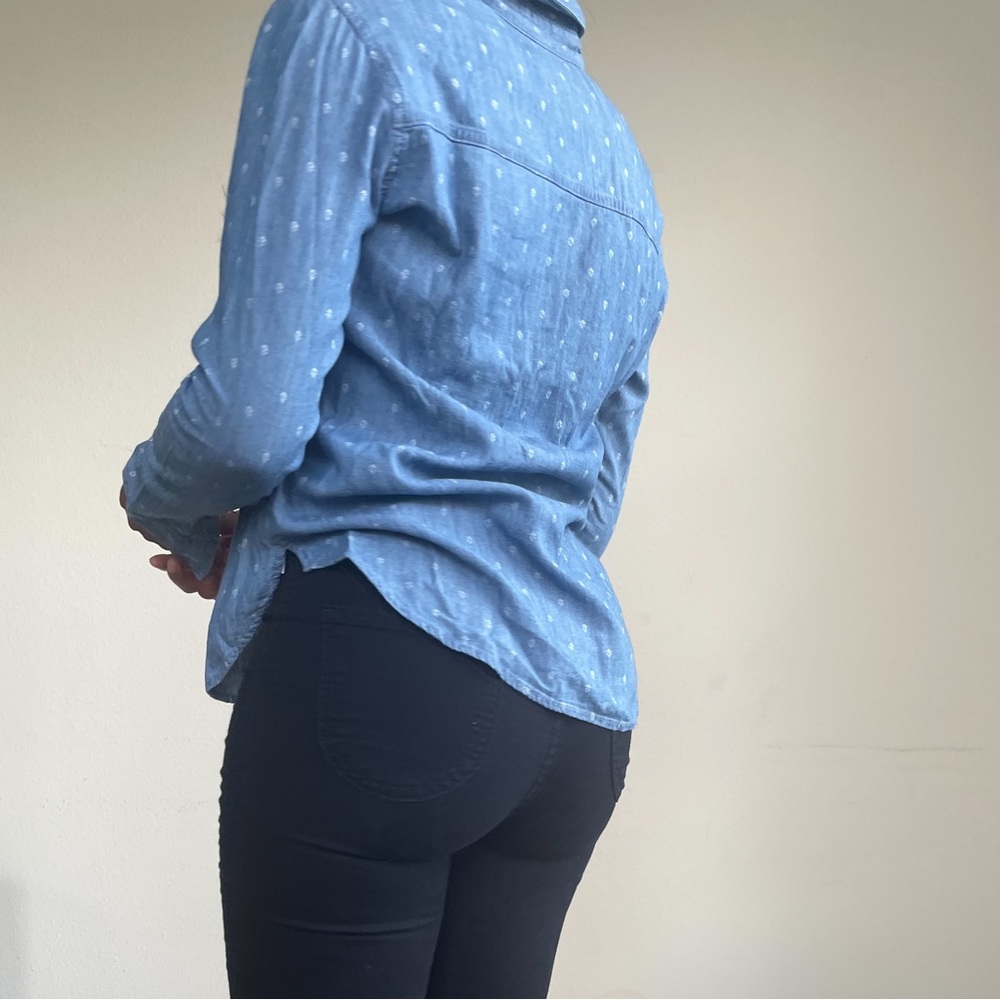 Chambray Button Up Top - image 3